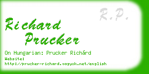 richard prucker business card